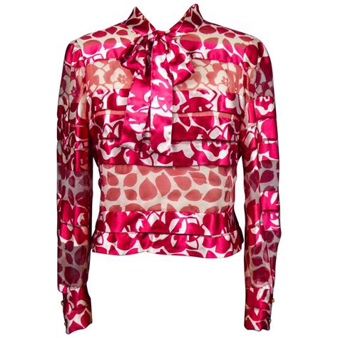 kylie pink chanel shirt|Chanel blouses sale.